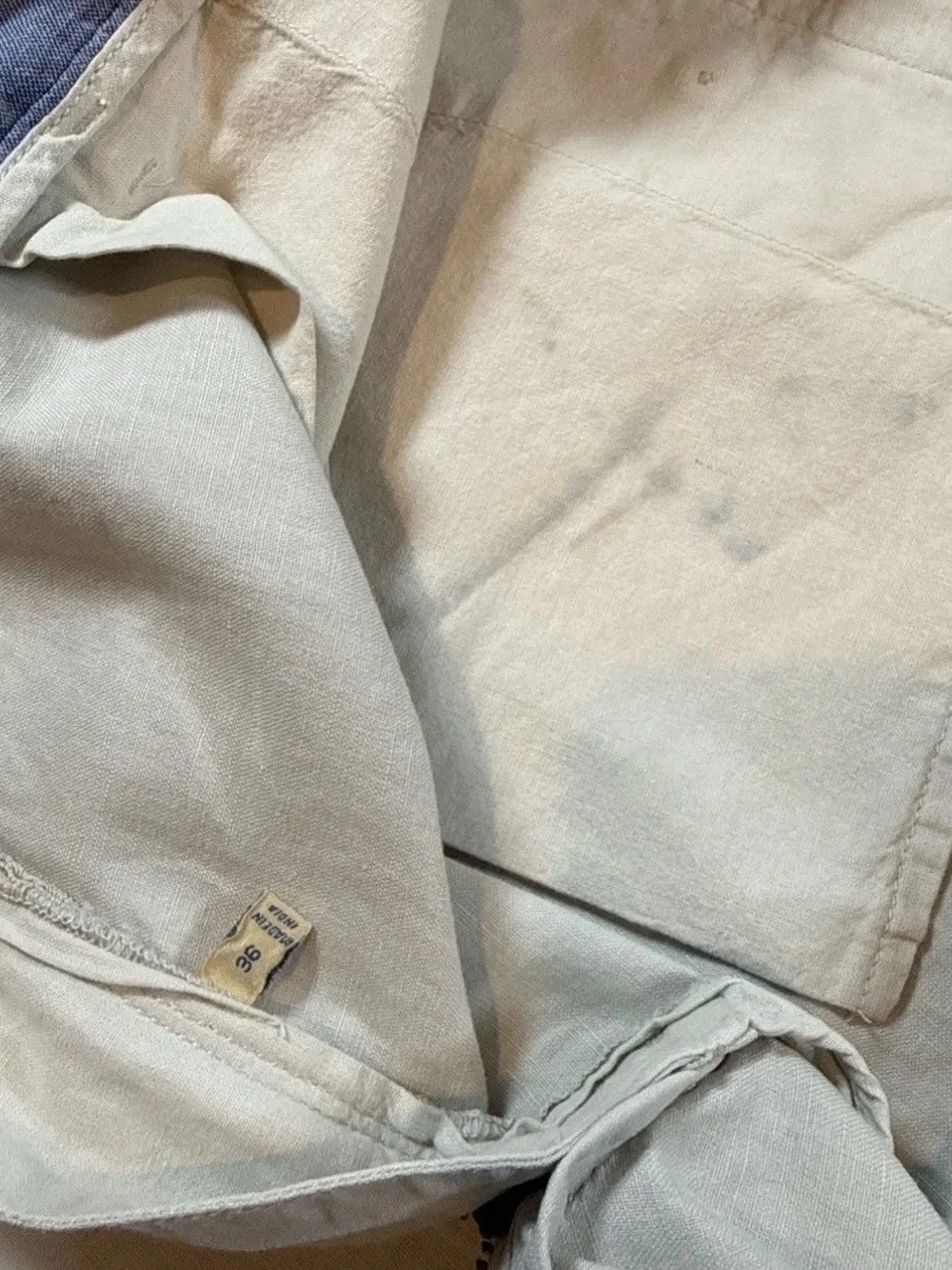 Faherty Brand Men’s Linen Shorts Size 36 Beige Tan Flat Front Coastal Casual